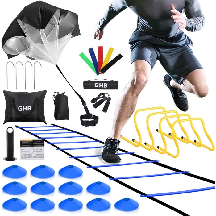 Set de Entrenamiento Agilidad GHB con Escalera y Accesorios