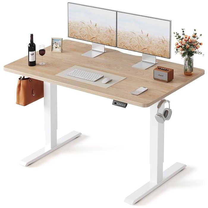 Escritorio Ajustable Electrico Standing Desk 121x60 cm Maple