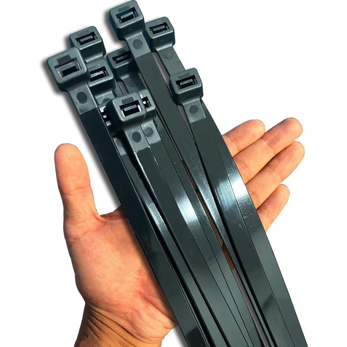 Bridas negras resistentes 20 pulgadas 40 unidades