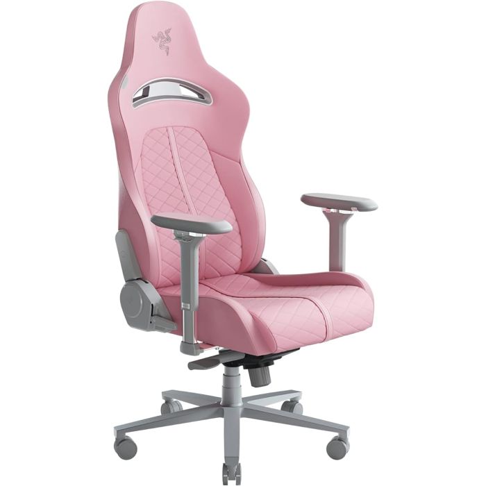 Silla Gamer Con Soporte Lumbar Inclinación 152° Color Rosa