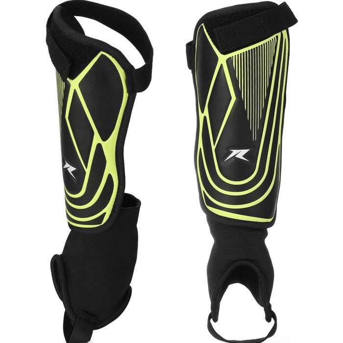 Canilleras de fútbol con protección de tobillo flexibles