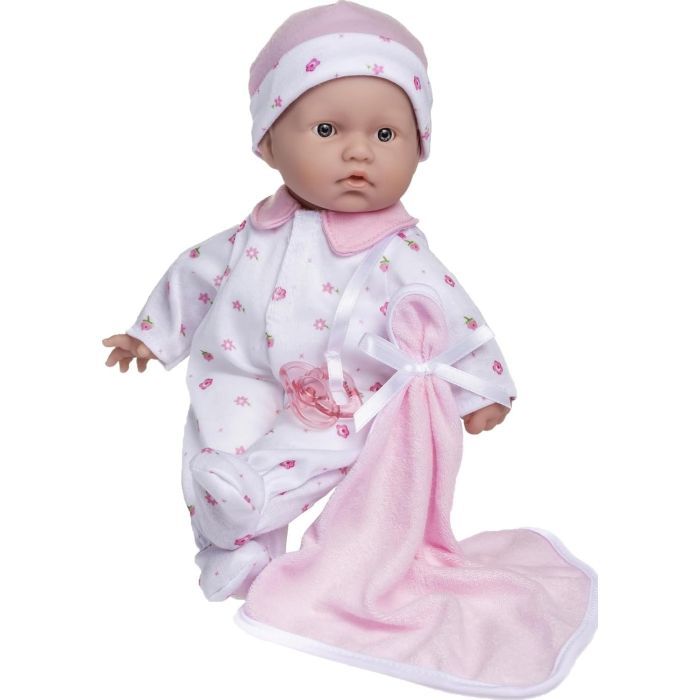 Muñeca Bebé La Baby 11 pulg - Suave Lavable c/Accesorios