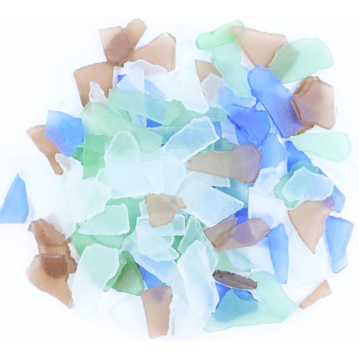 Piezas de Vidrio Marino YINBEILIXU 370g Decoración Hogar