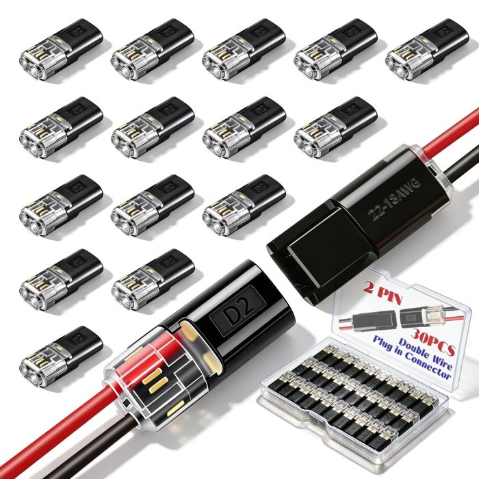 Conectores Quick Connect 2 Pin Dianrui 30 unidades