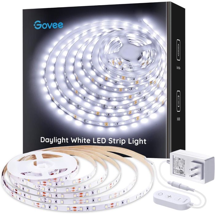 Cinta LED Govee 16.4 pies 6500K Blanco Daylight Regulable