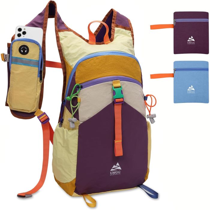 Mochila Senderismo 15L Ligera Plegable Unisex