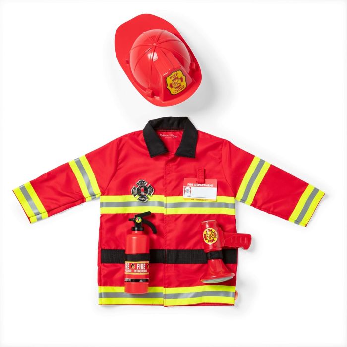Melissa & Doug Set de Disfraz de Bombero Juego de Roles