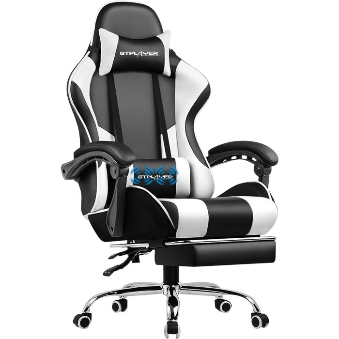 Silla Gamer con Reposapiés y Soporte Lumbar Ajustable en Alt