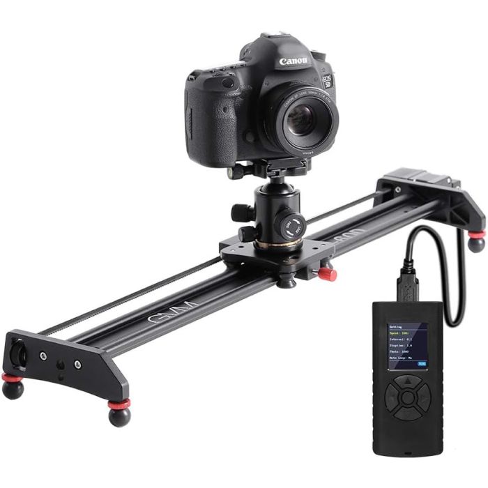 GVM Slider de Cámara Motorizado de Aleación de Aluminio 27 pulgadas