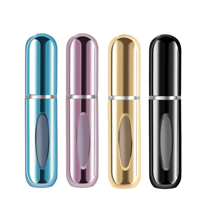 Atomizador portátil recargable para perfume 5ml 4 unidades