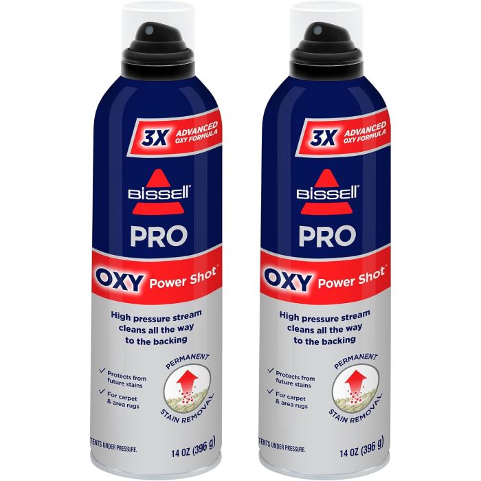 Bissell Professional Power Shot Oxy Quitamanchas para Alfombras 14 oz Paq 2