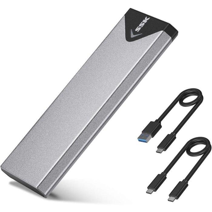SSK Caja Externa M.2 NVMe/SATA USB 3.2 Gen 2 10Gbps