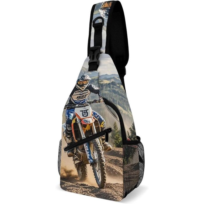 Bolso cruzado diagonal tipo mochila para viaje y senderismo