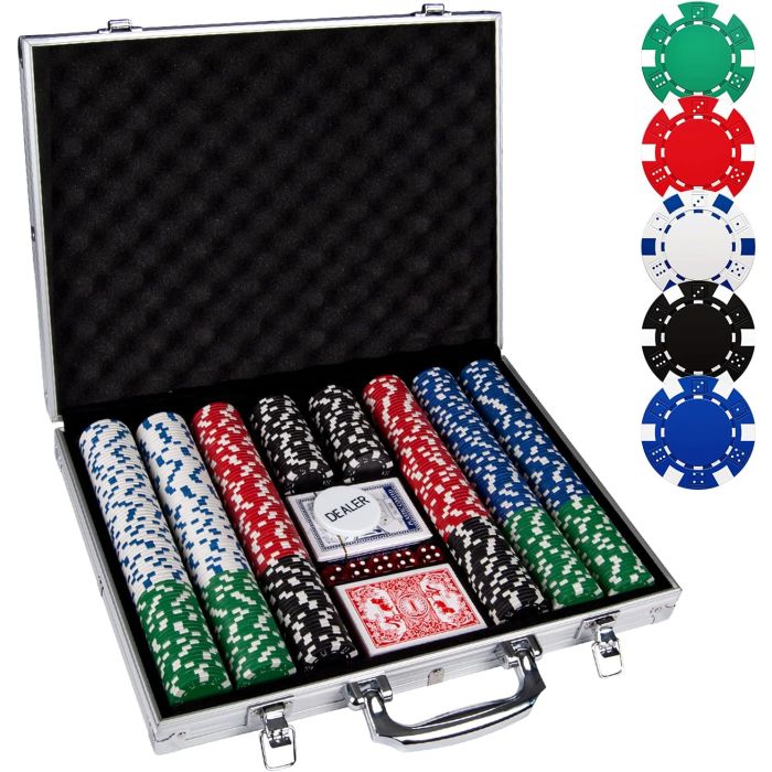 Set de 500 Fichas de Póker Comie 11.5g Estuche Aluminio