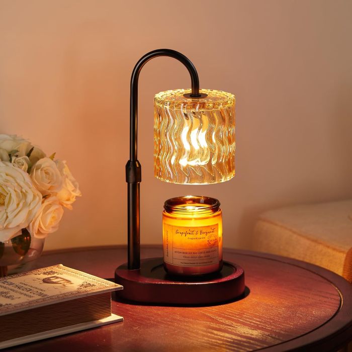 Lámpara Calentadora de Velas Homelist, Altura Ajustable, con Temporizador
