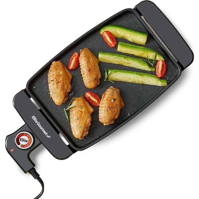 Elite Gourmet EGR8152 Electric 9.75" x 7" Personal Compact G