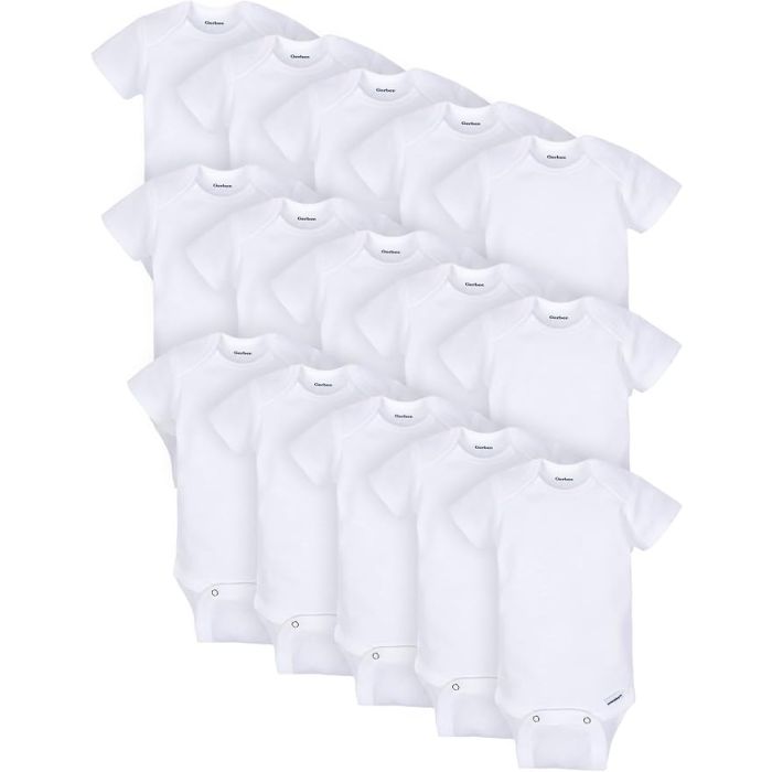 Pack de 15 Bodies Bebé Unisex de Algodón