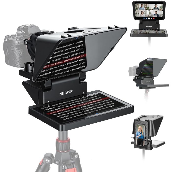 Teleprompter NEEWER 2 en 1 11 pulgadas con monitor