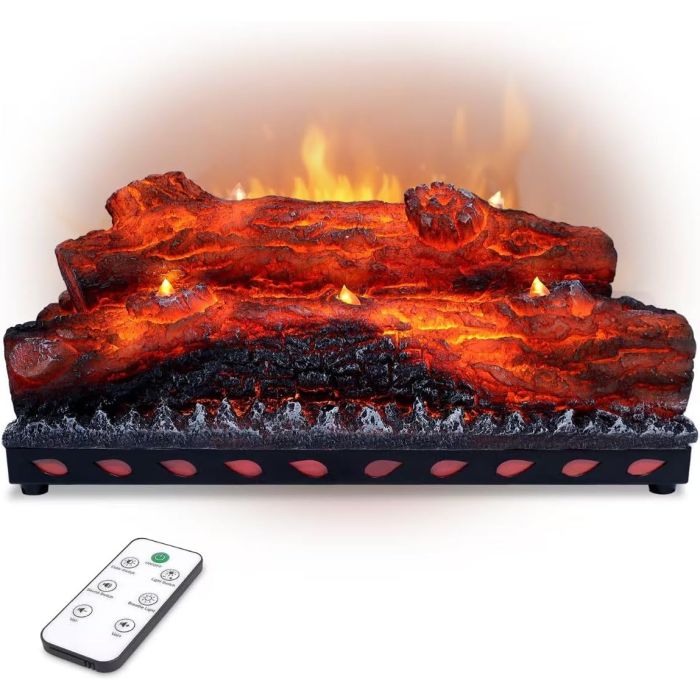 Troncos Eléctricos para Chimenea con Efecto de Llama Realista
