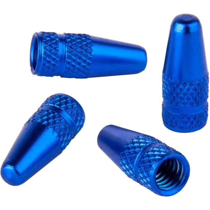 Tapones de válvula Presta aluminio anodizado 4 unidades