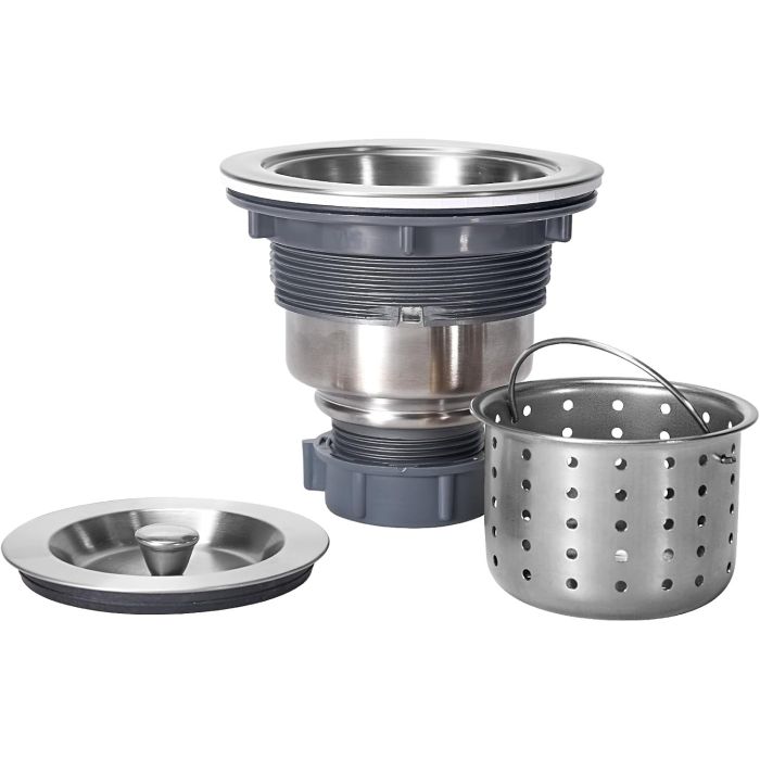 Kit de desagüe para fregadero de acero inoxidable 3-1/2 pulg