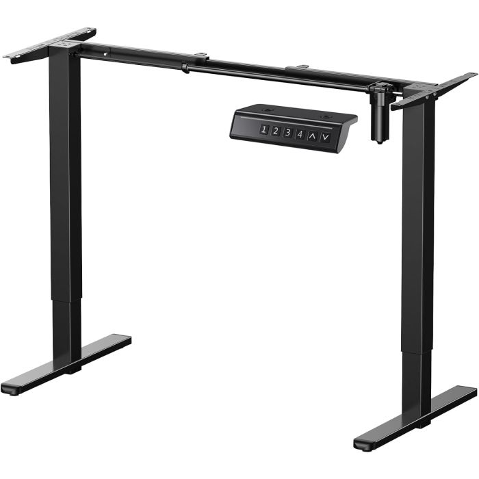 ErGear Base Eléctrica para Escritorio, Ajustable en Altura, Negro