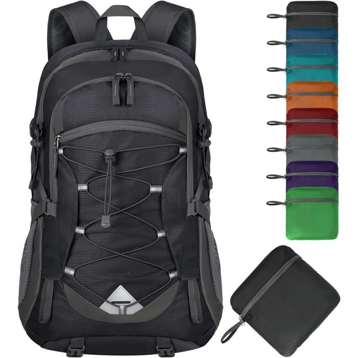 Mochila de Senderismo 40L Plegable Impermeable Ligera