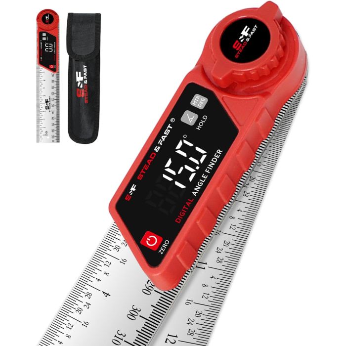 Medidor Digital de Ángulos S&F STEAD & FAST con Estuche