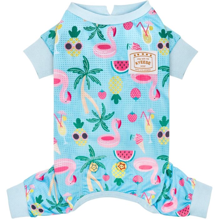 Pijama para Perro Ligero Malla Transpirable Talla M Flamenco