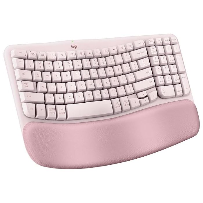 Teclado Ergonómico Inalámbrico Logitech Wave Keys con Reposa