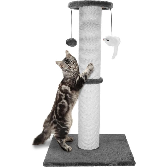 Rascador para Gatos 86 cm Algodón con Pelota y Ratón