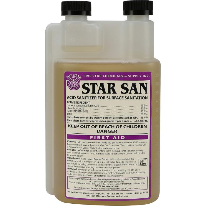 Star San Sanitizante de Alta Espuma 32 oz