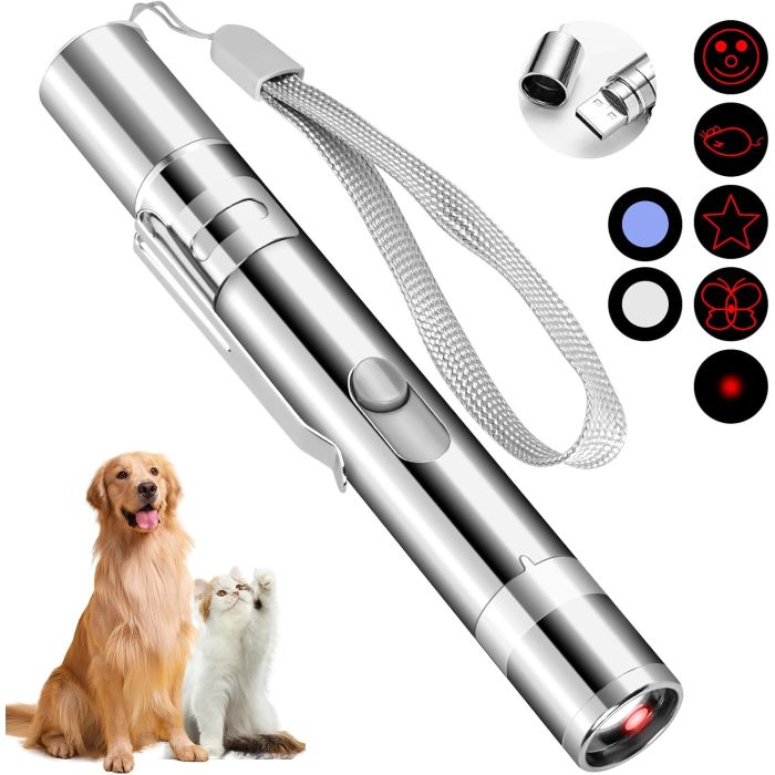 Juguete interactivo recargable para gatos y perros