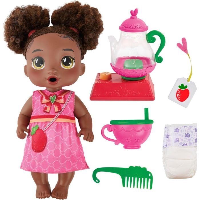 Muñeca Baby Alive Bubbly Tea Party Berry Boo