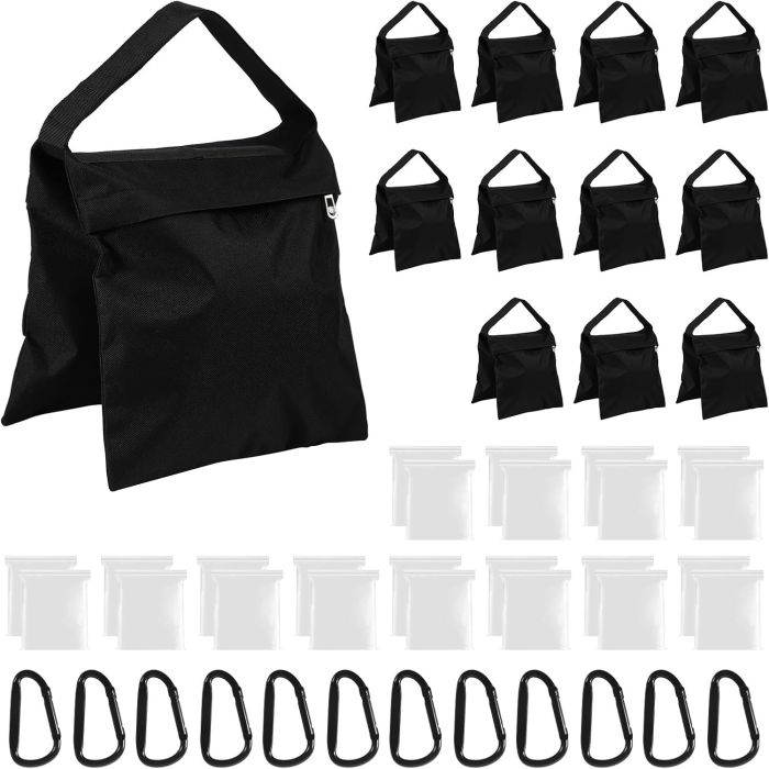 12 bolsas de contrapeso para fotografía resistentes