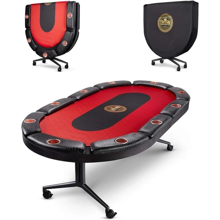 Mesa de Poker Plegable Triton Premium para 10 Jugadores
