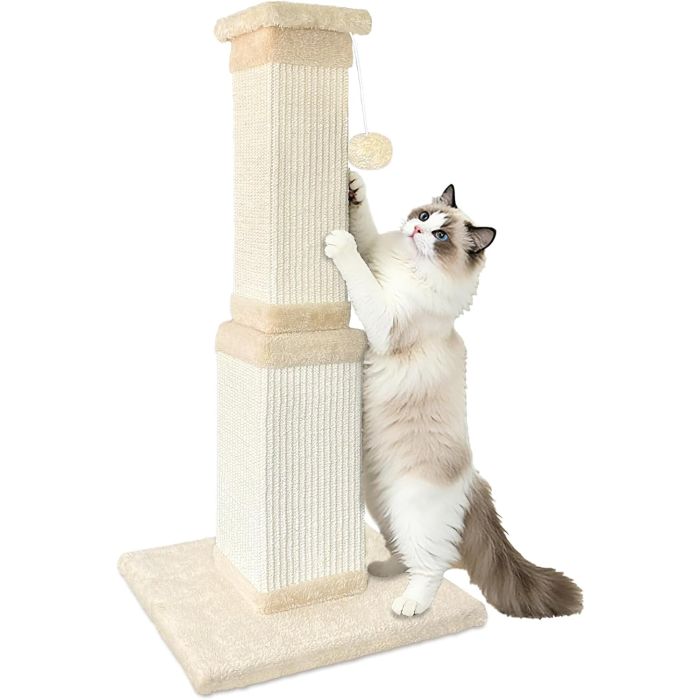 Rascador para Gatos Grandes 32 pulgadas Color Beige