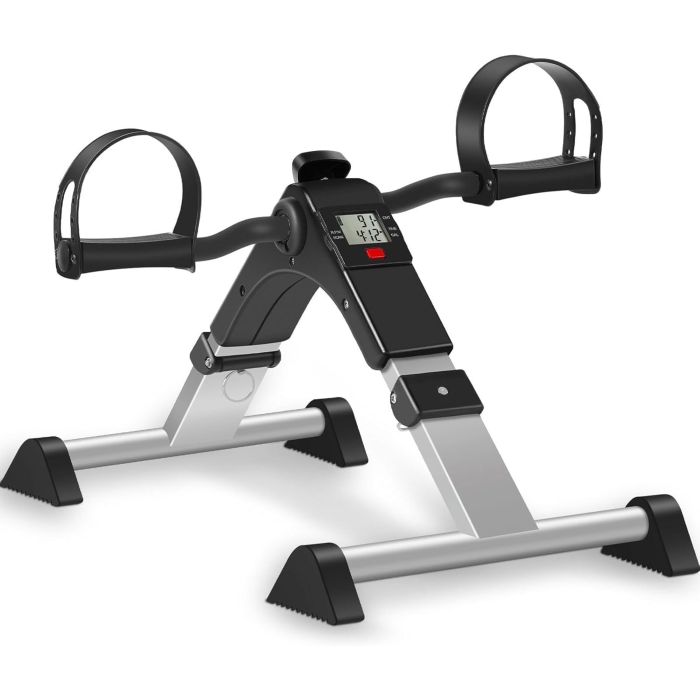 TABEKE Mini Bicicleta de Escritorio, Montaje Completo, Plegable, Pantalla LCD