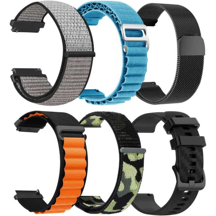 Correa 22mm Ajustable Compatible Smartwatches Carbinox