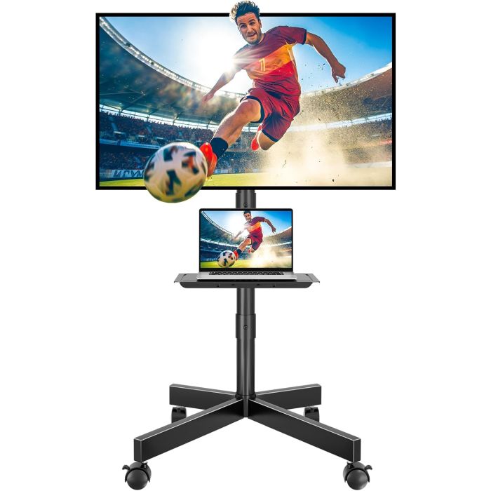 Soporte Móvil para TV BONTEC, con Inclinación, para TVs de 23-60 pulgadas
