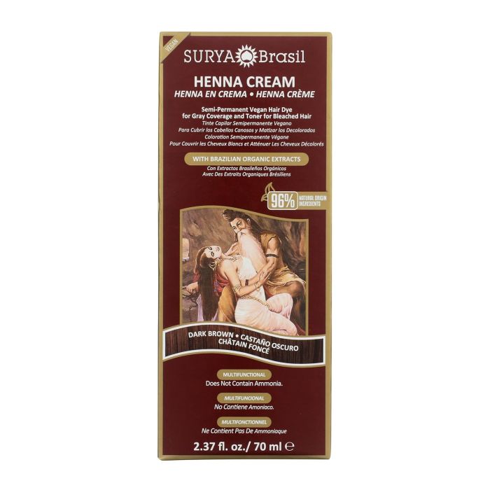 Surya Brasil Henna Cream Dark Brown 2.37 oz