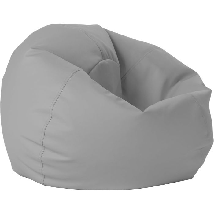 Sillón Puff de Vinilo 30" FDP, Color Smoke, para Niños y Adolescentes