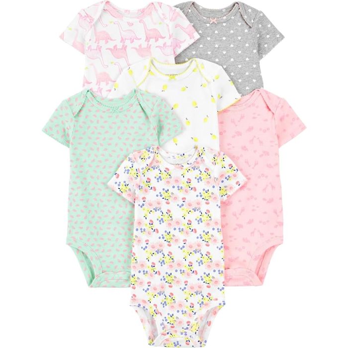 Bodies Bebé Niña Algodón Pack 6