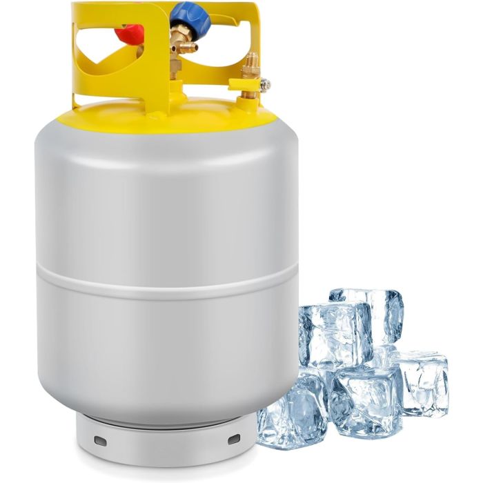 Tanque de Recuperación de Refrigerante FAHKNS 50 LB con Válvula Y SAE 1/4