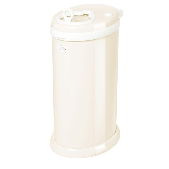 Ubbi Cubo para Pañales de Acero, Control de Olores, Ivory