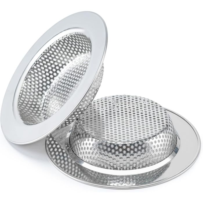 Colador de Fregadero Honmein 2 Piezas Acero Inoxidable 4.5 Pulgadas