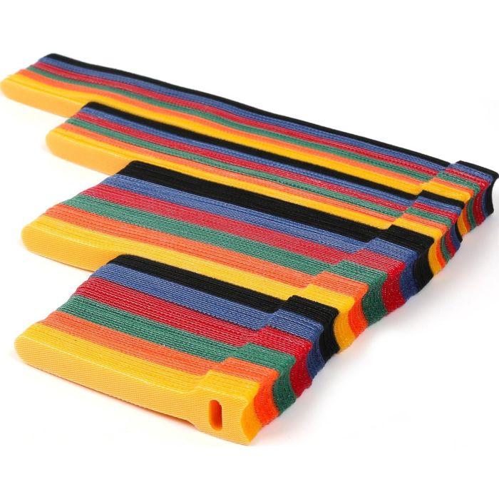 Cable sujetacables reutilizables multicolor 180 pcs