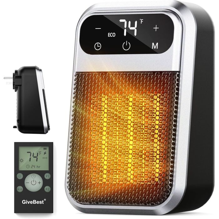 Calefactor Eléctrico Portátil Cerámico PTC 800W 120V
