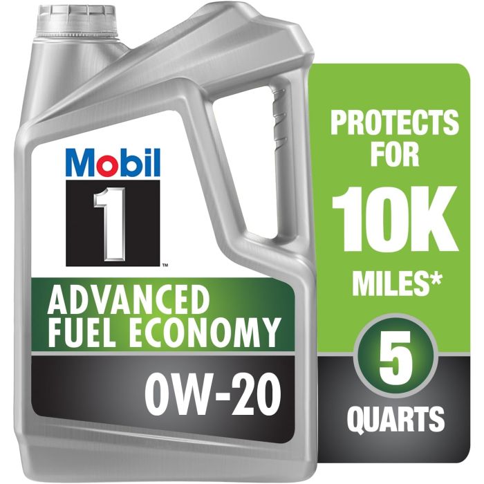 Mobil 1 Advanced Fuel Economy 0W-20 Aceite Sintético 5 Cuartos