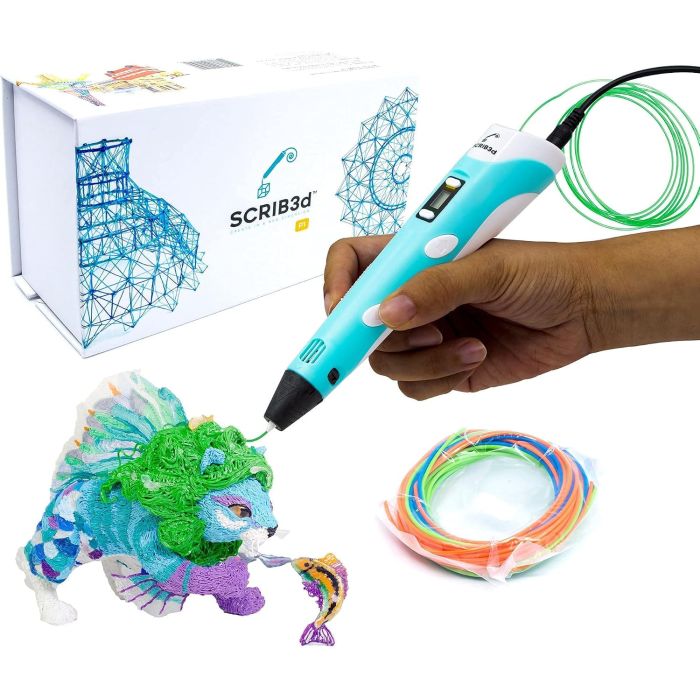 Lápiz 3D SCRIB3D P1 con Pantalla y Filamento PLA